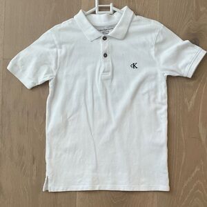 Calvin Klein Kids Classic White Polo